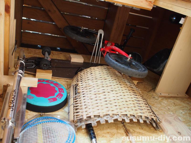 ウッドデッキ物置 １２ 内装 壁かけ収納と棚づくり すすむdiy Susumu Diy