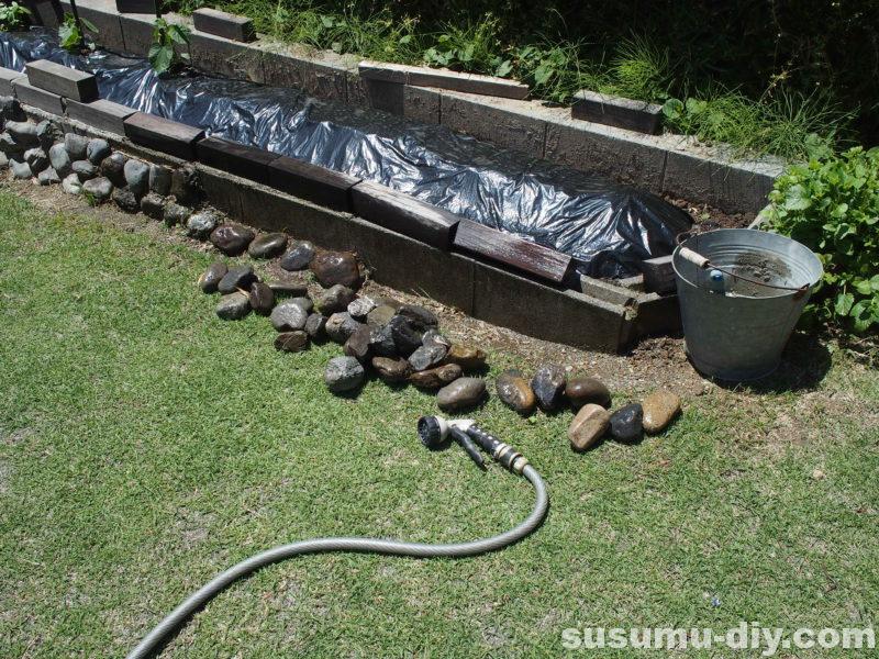 家庭菜園 ２ ほったらかしの簡単コンクリートブロック菜園の石積みに数年ぶりに取り掛かる すすむｄｉｙ Susumu Diy