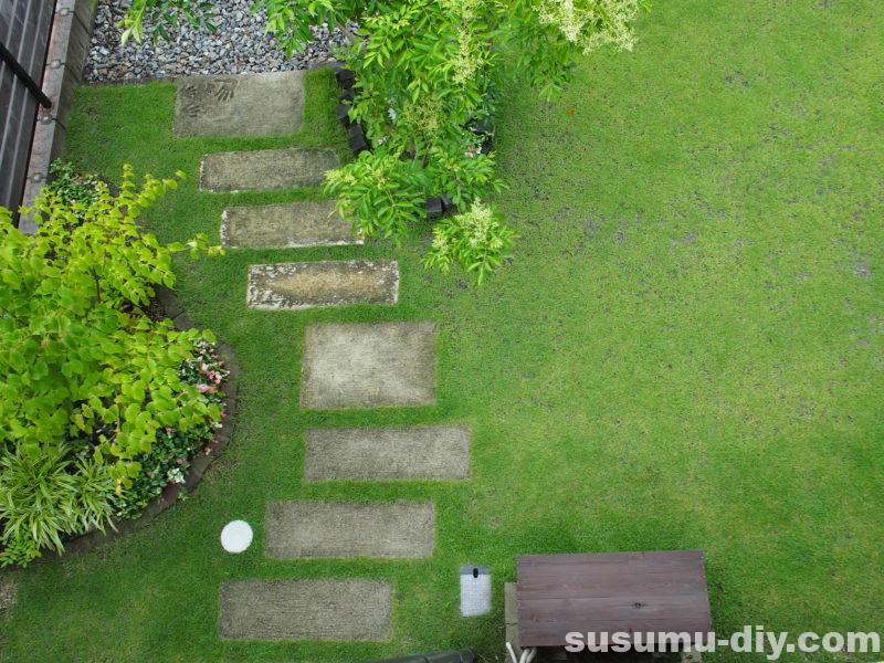 芝生再生への道 13 6月 114日後 121日後 芝刈り9回目 頻度週１ じわりじわりと成長中 家庭菜園のトマトも色づいてきたよ 高麗芝 すすむｄｉｙ Susumu Diy