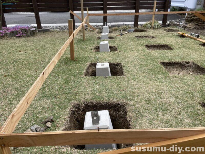 独立基礎束石違い – 束石 基礎工事 – BEIORX
